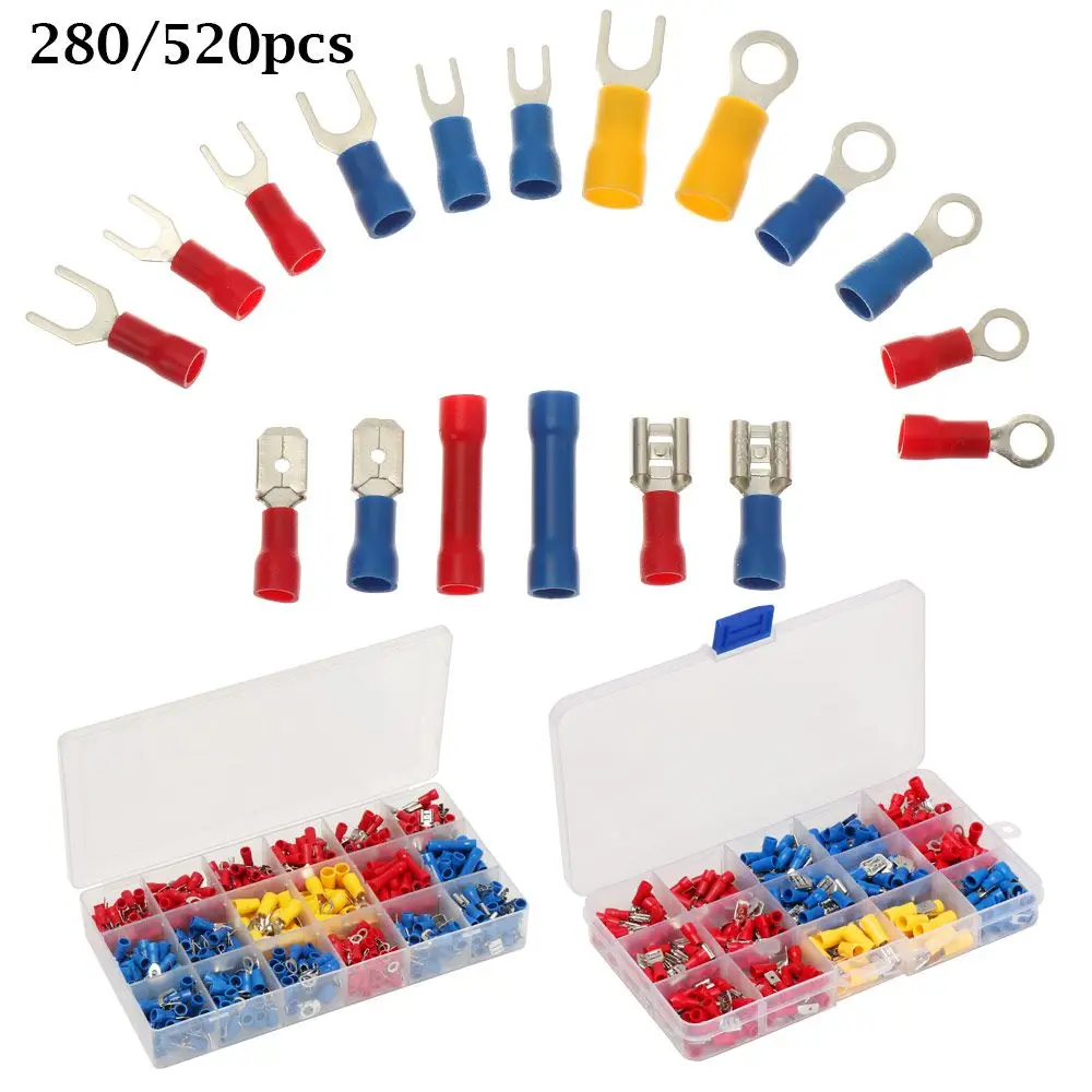 

Адаптер для электрического провода, холоднопрессованный клеммный связующий столб, обжимной соединитель, набор медных обжимных соединител...