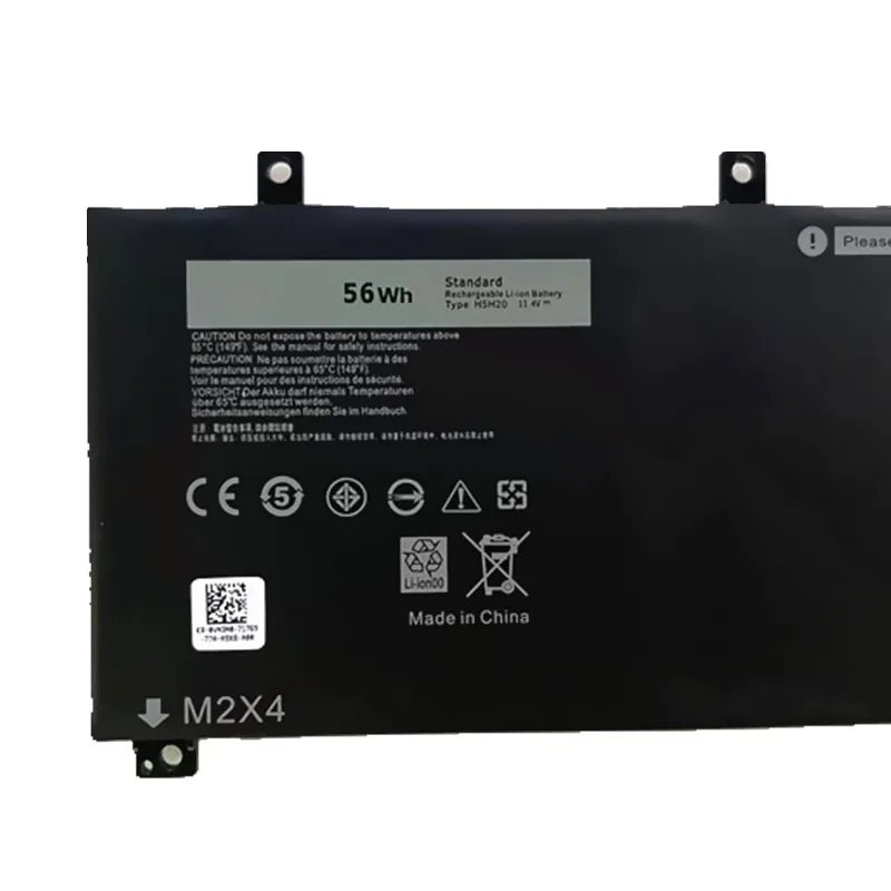Аккумулятор для ноутбука DELL XPS 15 11 4 9560 159560D1845 Precision M5520 9570 62MJV M7R96 5530 в 56Wh H5H20 - купить