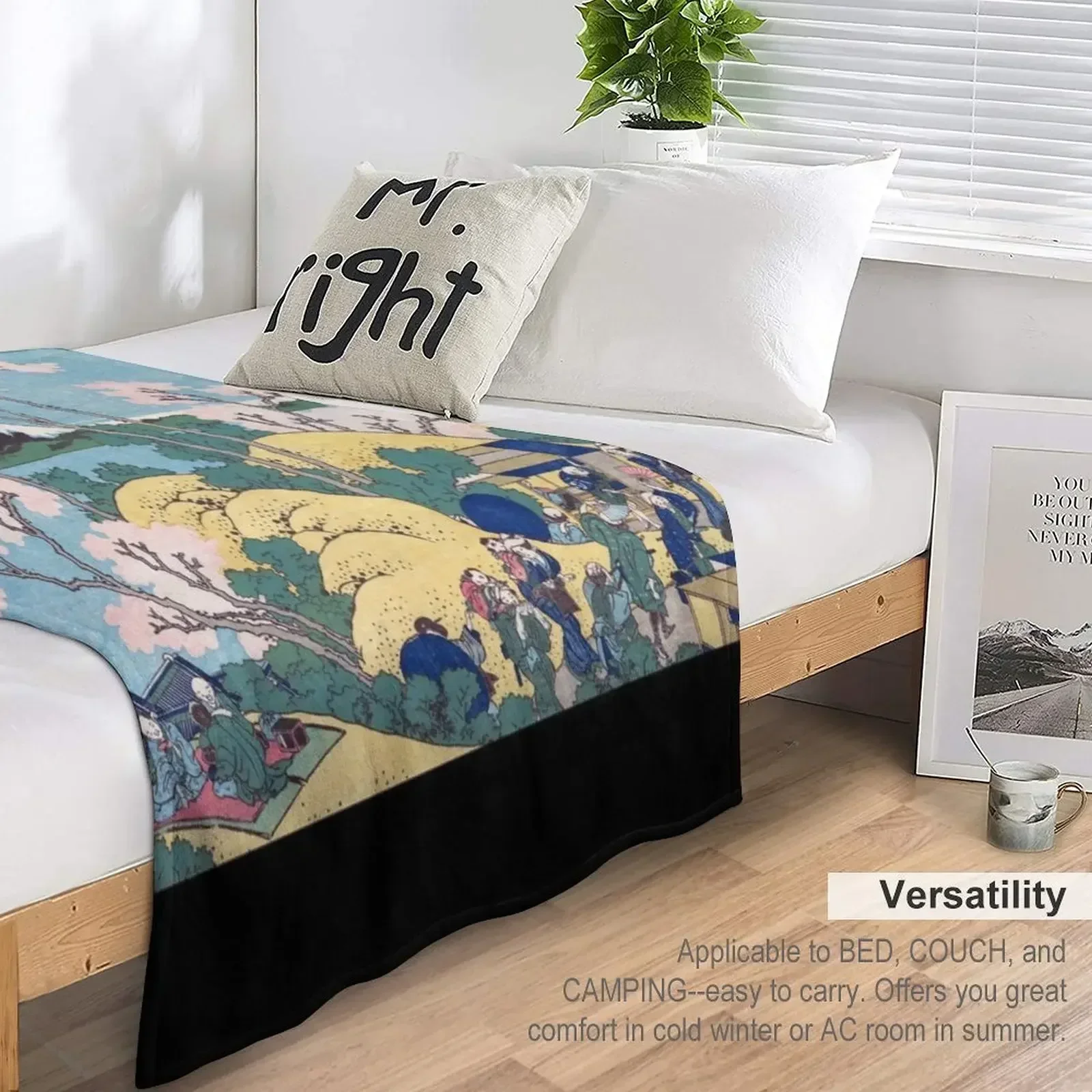 Фудзи из Gotenyama на Tō Cinaō в Shinagawa — Katsushika Hokusai Плед Спальный мешок кровать плед