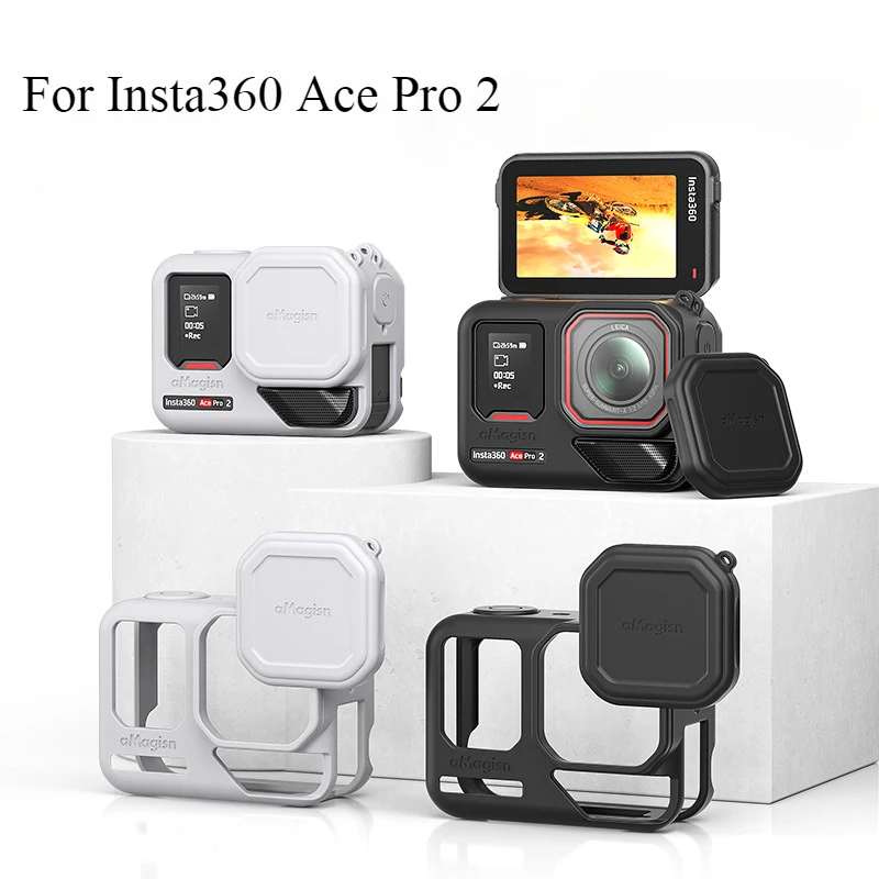 Силиконовый чехол для Insta360 Ace Pro 2 защитный защитные аксессуары корпуса объектива