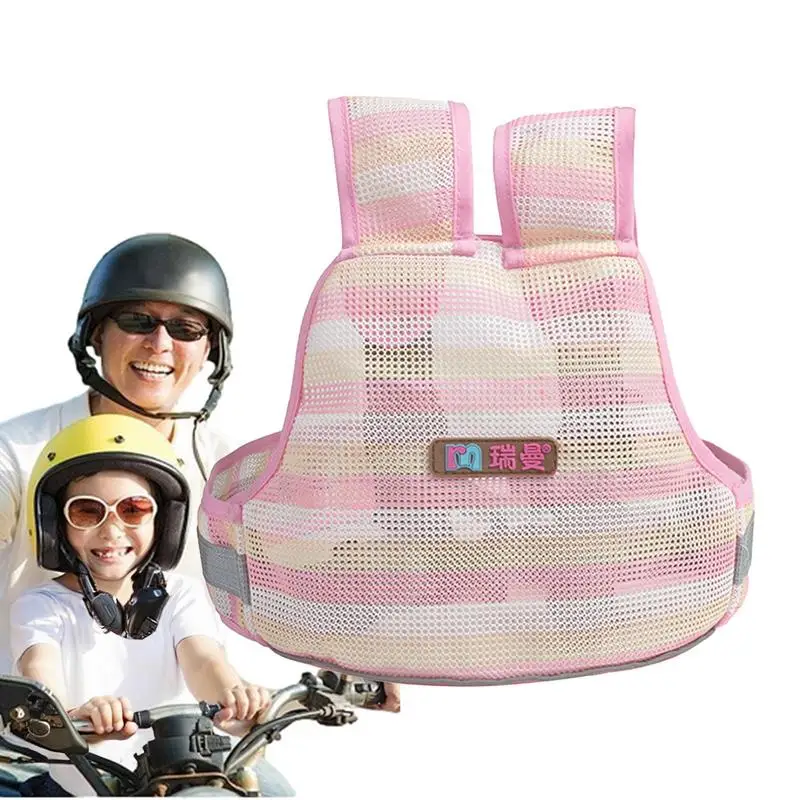 

Kid's Motorcycle Safety Belt Child Riding Harness Reflective Anti-Fall Foldable Breathable Mesh Restraint Leash Kid's Vest Leash