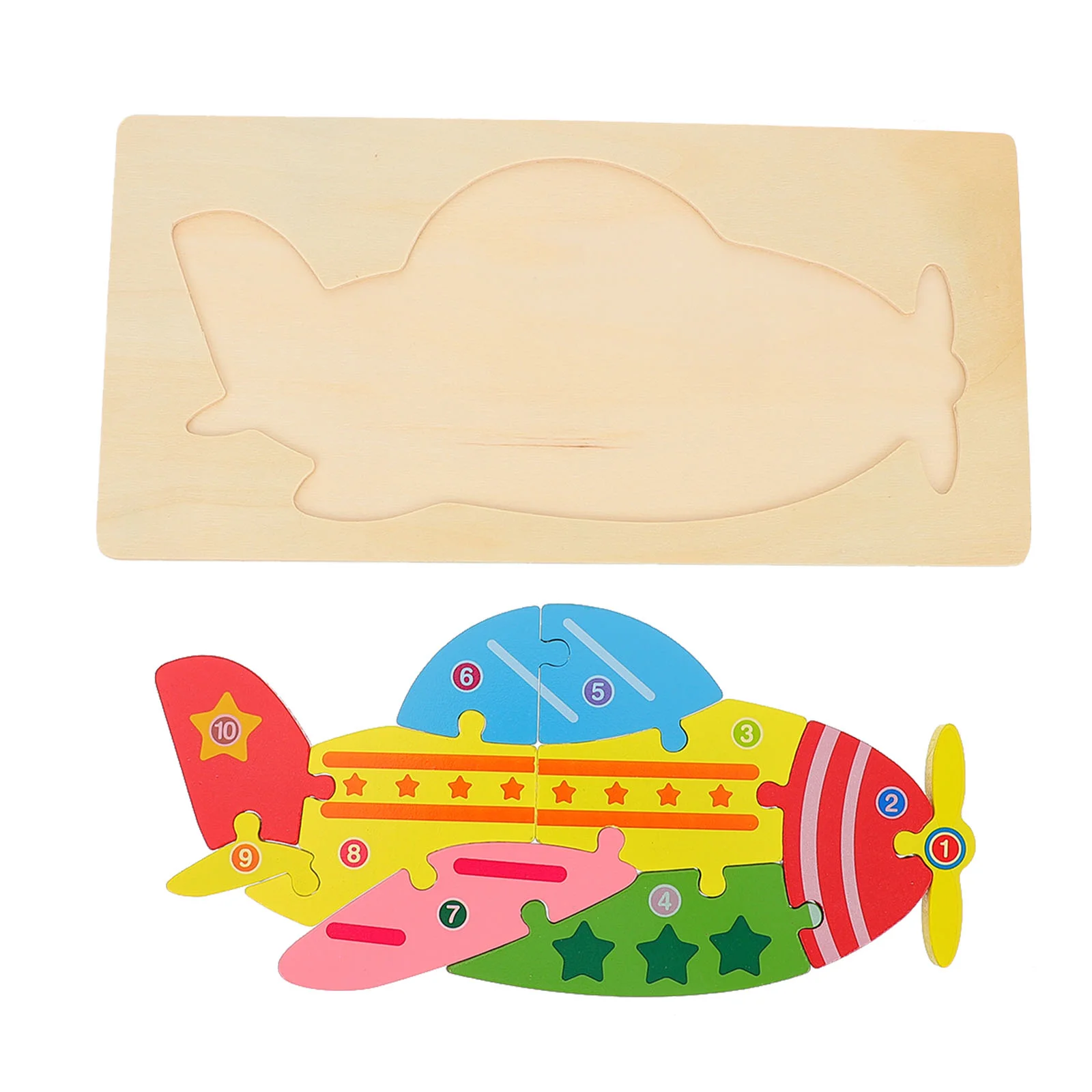 

Puzzle Plaything Jigsaw Toy Educational Early 3D Kids Learning Puzzles Toddlershape Wooden Blocks Panel Cartoon Adults Pattern