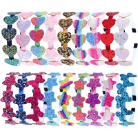 2022 fashion girls glitter hair bands cute colors hair hoop hairbands lovely bow stars headbands for kids gifts hair accessories