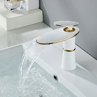 cold hot water kitchen faucet brass white stand washbasin sink kitchen faucet bathroom torneiras de cozinha stream deck yq50lt