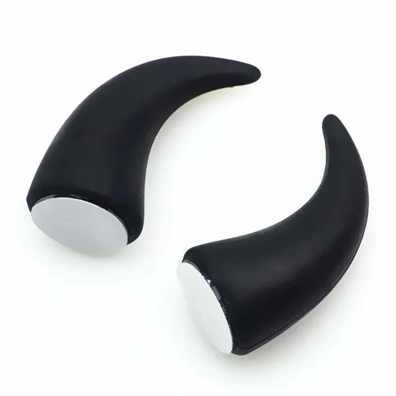 Мотоциклетный эластичный шлем, 2 шт., дьявольский рог с присоской, универсальное украшение для мотоцикла, шлемы наклейки Easy Stick Silicone