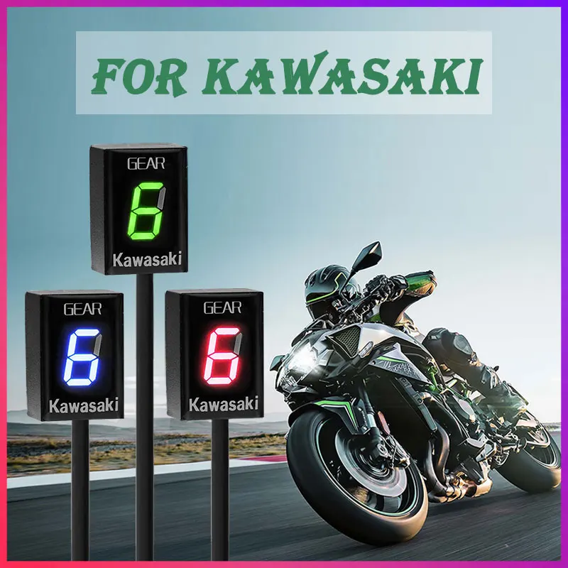 

Motorcycle Gear Indicator For kawasaki er6n Z750 Z750R Z800 Z800e Z1000 ER6N ER6F Versys 650 Ninja 300 400 Z650 1-6 Gear