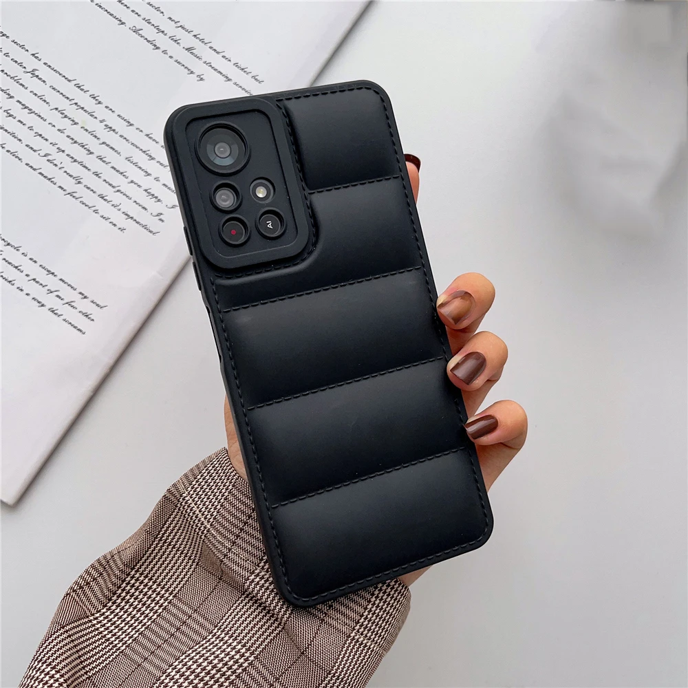 

Luxury 3D Down Jacket Phone Case For Xiaomi Redmi Note 12 11 Pro Plus 11S 10S 10C Mi 11 Lite 12T 11T Poco X5 X4 M4 Pro X3 Cover