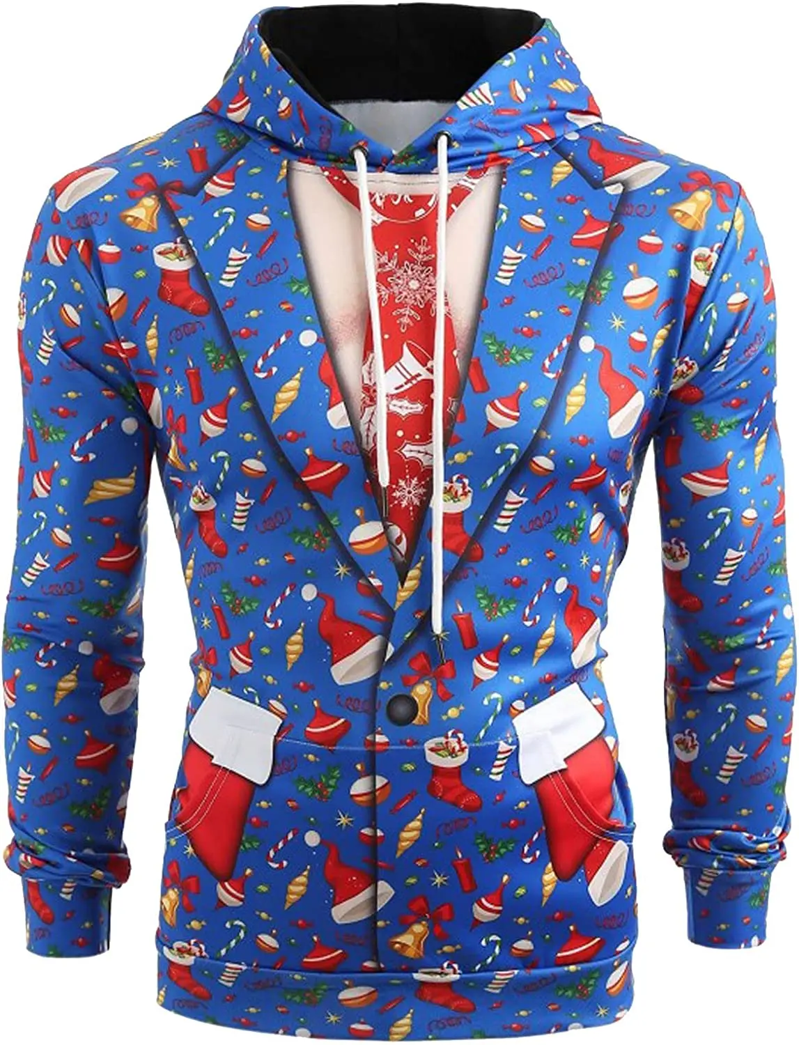 

Christmas present ! Unisex Fashion 3D Christmas Clothing Print Hoodie Men Cool Harajuku Pullover