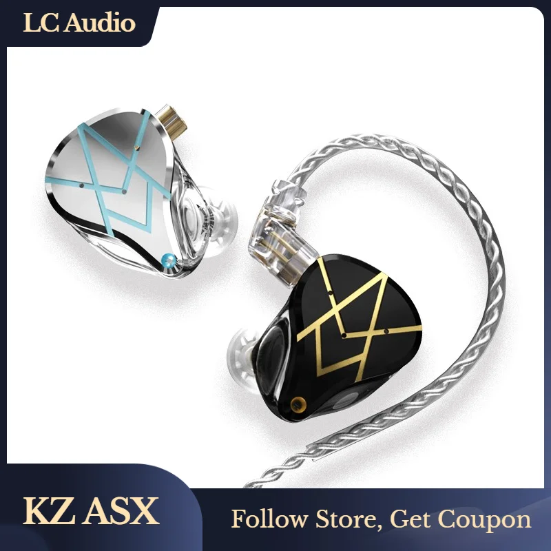 Внутриканальные наушники KZ ASX 20BA сбалансированные арматурные с шумоподавлением