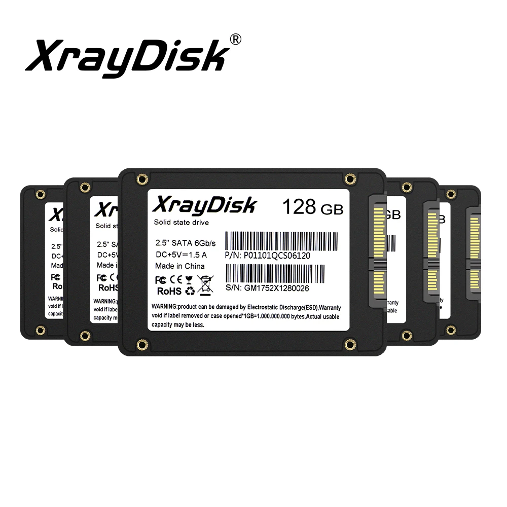 Xraydisk Sata3 Ssd 128gb 256gb 512gb Disco Rígido 2.5 Unidade de Estado Sólido Interno para Desktop & Portátil Atacado