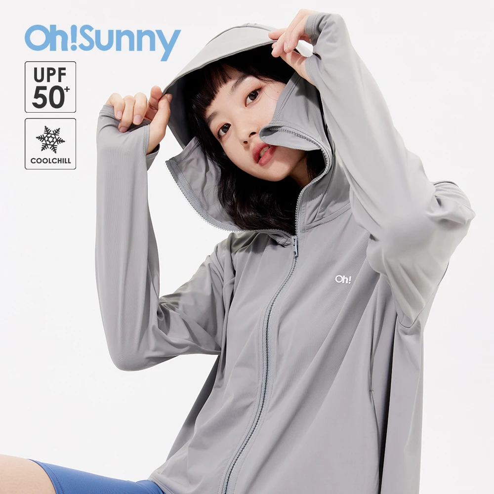 OhSunny Outdoor Women Cape Cycling Face Cover Anti UV Loose Light Sun Protection Coats Hooded Long Batwing Sleeve Capes Ponchos