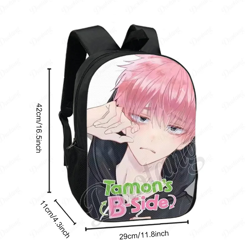 Фото Рюкзак с принтом B-Side от Anime Tamon's: Tamon-kun Ima Dotchi! Рюкзак Utage Tamon Natsuki для женщин и мужчин, для путешествий и школы №2