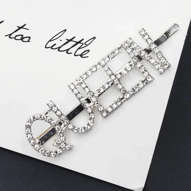 Заколки для волос с надписью QUEEN женские серебристые шпильки со стразами