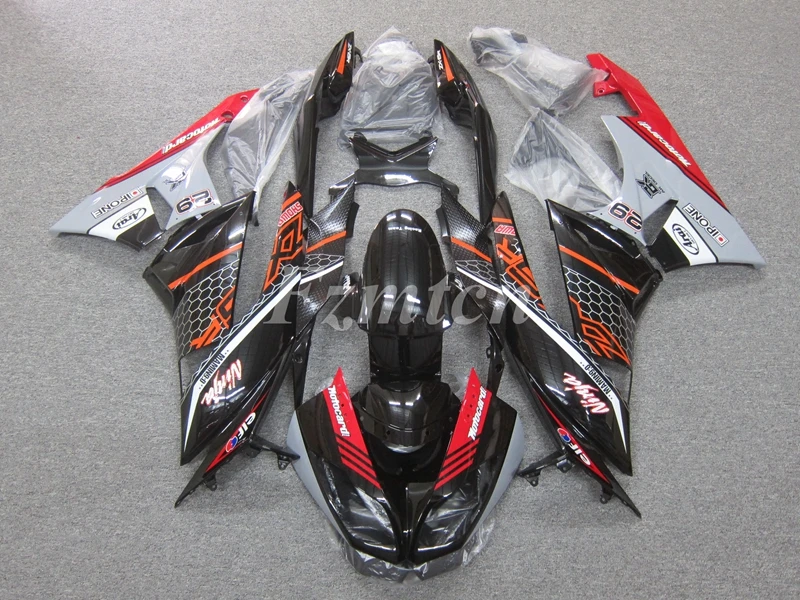 

Новый комплект обтекателей из АБС-пластика подходит для Kawasaki Ninja ZX-6R ZX6R 636 599 2009 2010 2011 09 10 11 12 красный кузов