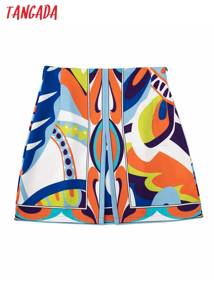 

Женская винтажная мини-юбка на молнии, с высокой талией