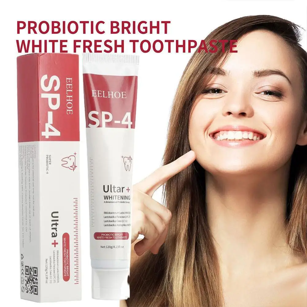 

120g Probiotic Whitening Shark Toothpaste Teeth Whitening Toothpaste Toothpaste Oral Care Breath Fresh Plaque Prevents G2W9