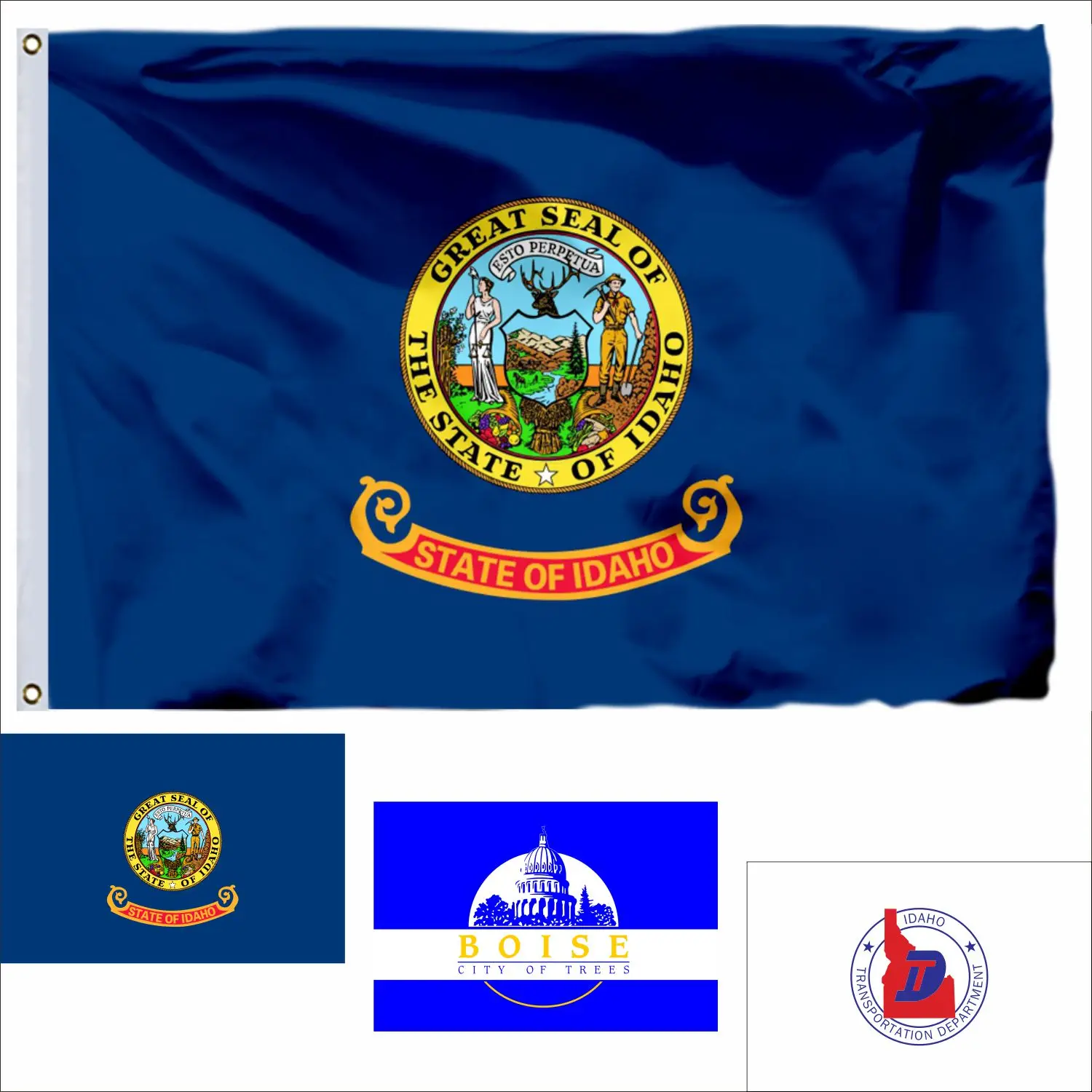 

USA Idaho Flag 90x150cm Boise 3x5ft US Guanica American United States Flags and Virgin Islands Banners