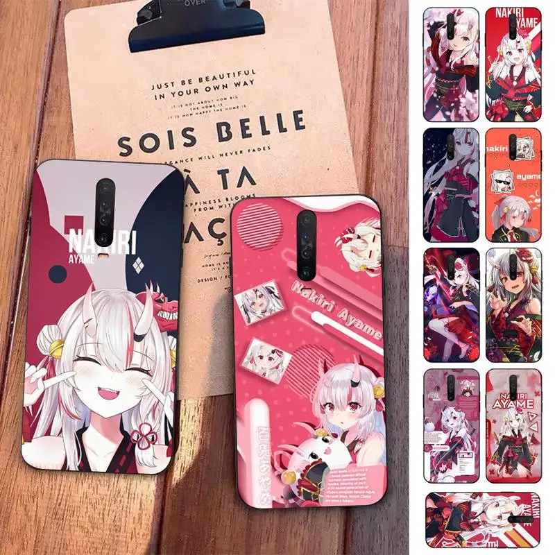 

Nakiri Ayame Hololive Phone Case For Redmi 5 6 7 8 9 10 plus pro 6 7 8 9 A GO K20 K30 K40 pro plus F3 Fundas