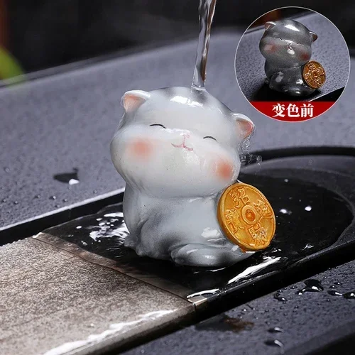 

Мультяшный чайный котик Yuanbao Zhaocai