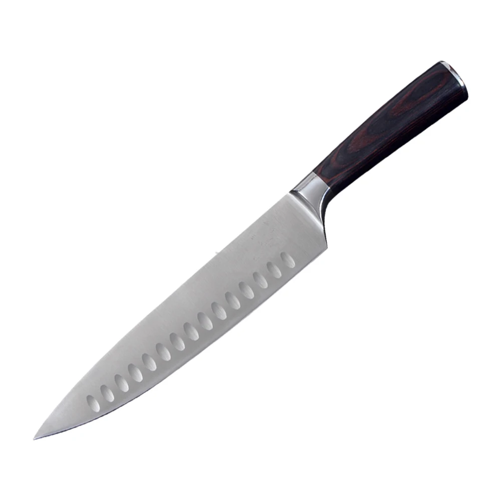 

Japanese Chef Knife 8 Inch Stainless Steel Kitchen Knives Tool Sharp Blade Slicing Chef Cleaver Meat Vegetable Knife Wood Handle