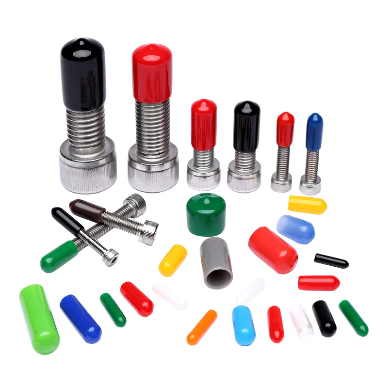 

Protective Sleeve Rubber End Caps Plug Cover Soft Sheath Seals Cap Decorative Stopper Set Thread Protection Outer Nuts Plastic