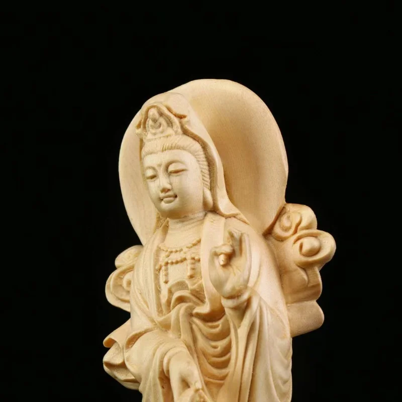 Деревянная статуэтка Гуань Инь Aoyu Guanyin