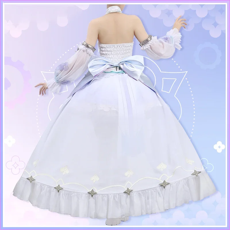 Vtuber Nijisanji Ethyria Enna Alouette Paradise Bird Косплей Костюм Платье Хэллоуин Наряд Игровой