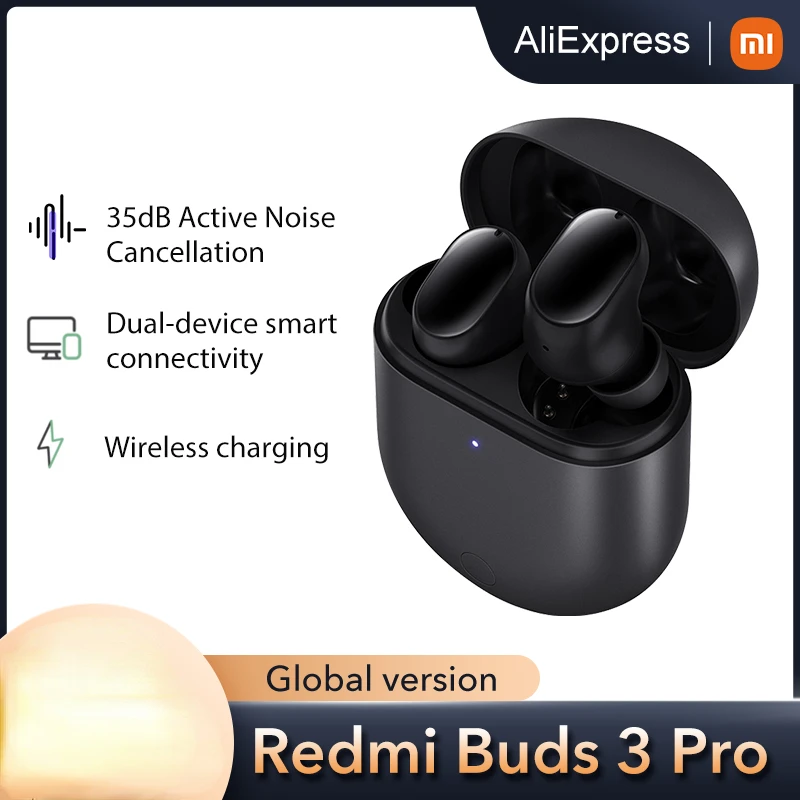 

Global version Xiaomi Redmi Buds 3 Pro TWS Bluetooth Earphones Wireless headphones 35dB ANC Dual-device Redmi Airdots 3 Pro Best