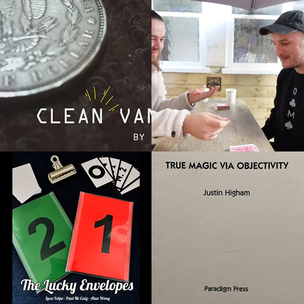 

Чистая исчезновение от Алекса созы, рыба от Ollie Mealing, счастливые конверты от Luca Volpe, настоящая волшебность через объективность Джастина Хайма