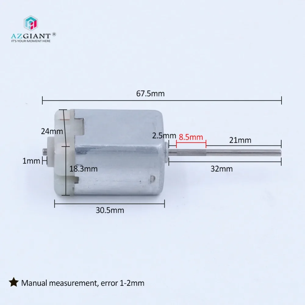 

Micro Motor FC-280DR 32MM FC-280 280 12V 10400RPM FC280 ribbed Shaft car door lock motor,headlight motor