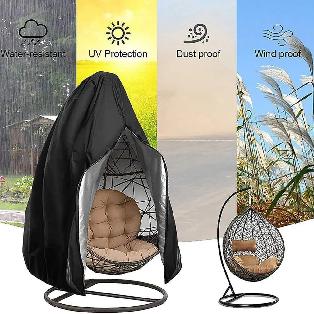 

Waterproof Outdoor Hanging Egg Chair Cover Swing Chair Dust Cover Protector Patio Chair Cover With Zipper Protective Case Cocina