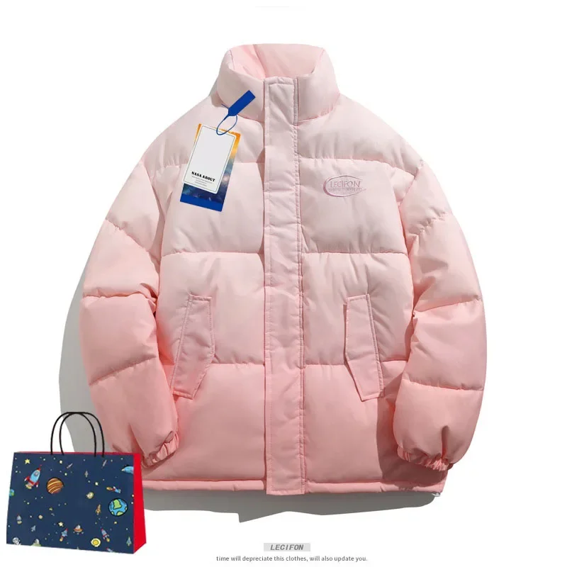 Японский хлопковый пуховик с воротником-стойкой