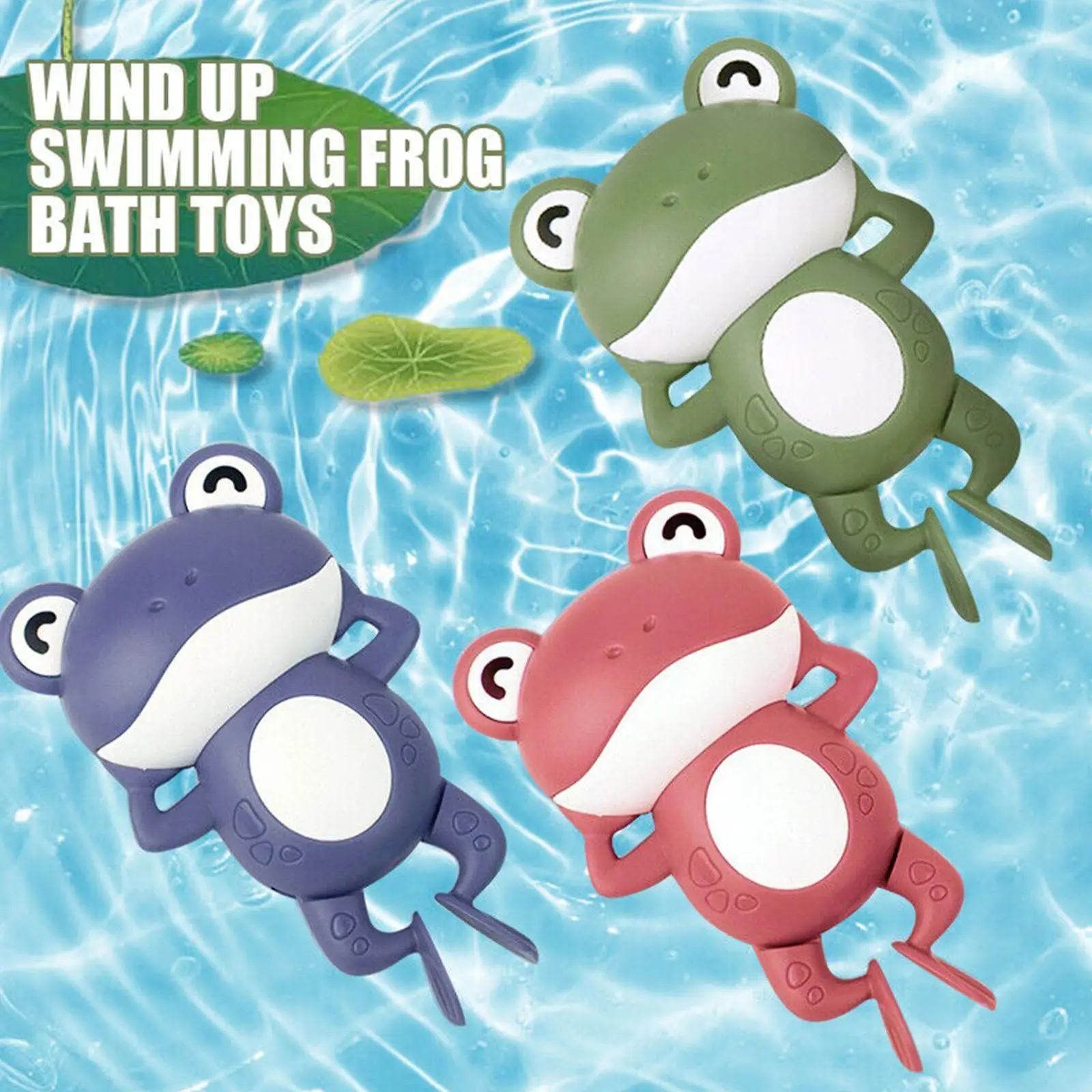 

Baby Bath Toys For Children New Baby Bath Swimming Bath Toy Cute Cartoon Frogs Clockwork Bath Toy 3 Color C8k8