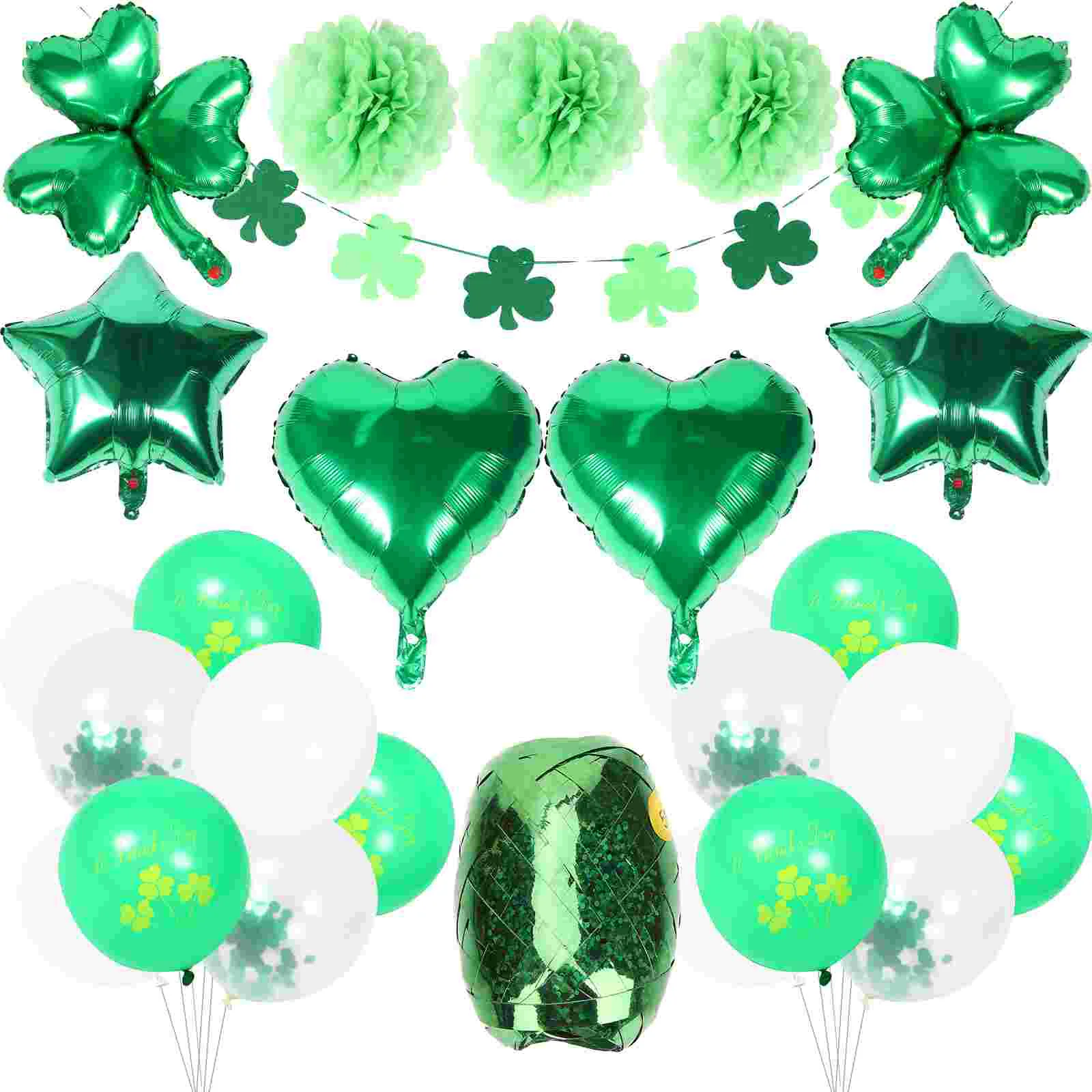 

Party Decorations St Patricks Day Balloon Garland Lucky Leaf Balloon Yingshi Decorative Balloon Kit