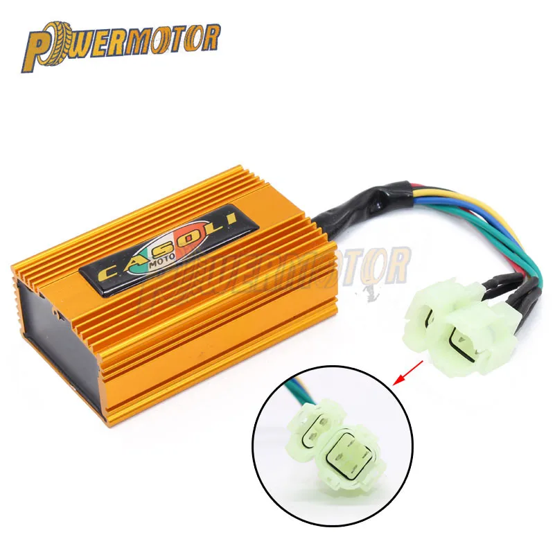 

PowerMotor AC Fired High Performance Alloy Racing AC CDI Box for GY6 50cc 150cc 139QMB 152QMI 157QMJ Scooter Moped ATV Go Kart