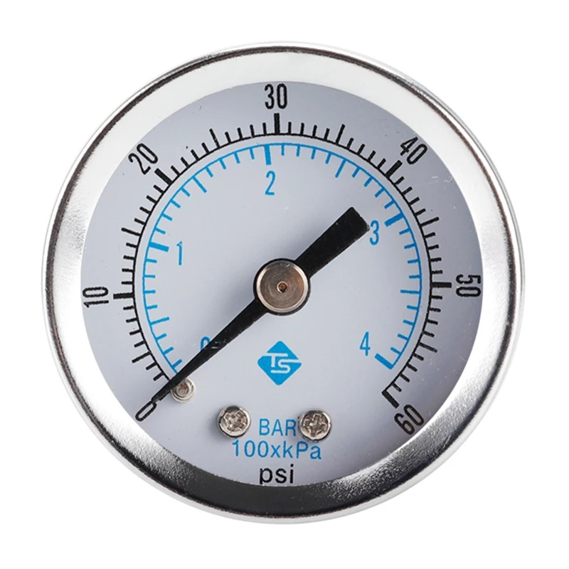 

Portable Pressure Gauge 1/8-inch Thread Aluminum Pressure Meter Air Pressure