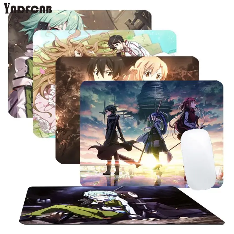 

Sword Art Online Rubber Small Cabinet Gaming Computer Laptop Desk Mat Mouse Pad Mouse Mat Notbook Office Desk Accessories