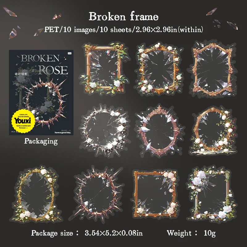 

Jianwu наклейки для скрапбукинга "Сломанная роза"