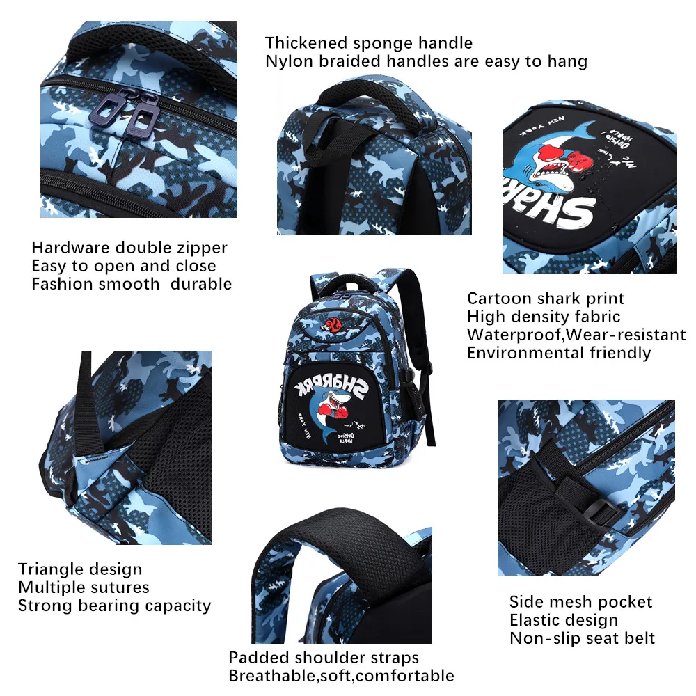 Cartoon Kids Backpacks for Boys Girls Primary School Backpack Kindergarten Bookbags Lightweight Casual Daypacks Mochila Infantil