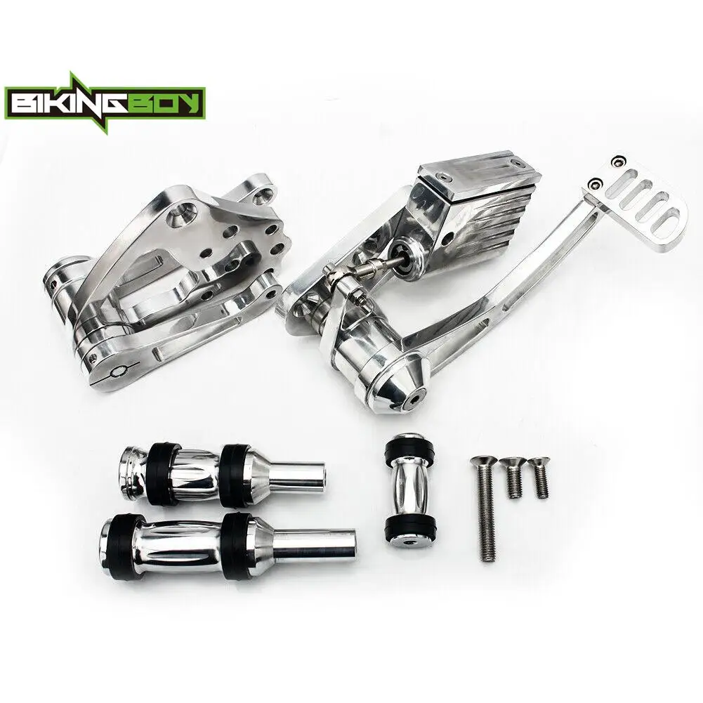 Фото Комплект передних педалей BIKINGBOY для Softail Heritage Deluxe FLSTN Deuce FXSTD Springer 84-99 90 91 92 93 94 95 4-скоростной Big Twin 58-79 3/4 дюйма №1