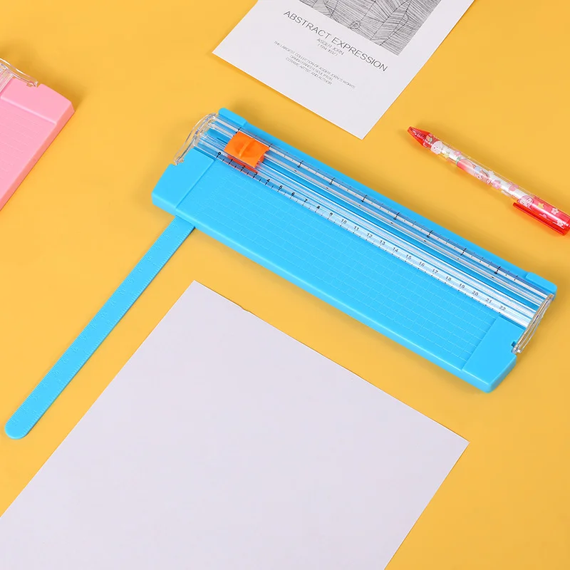 

A4/A5 Paper Trimmer Precision Card School Cutter Patchwork Cutting Mat Machine Guillotine w/ Pull-out Ruler
