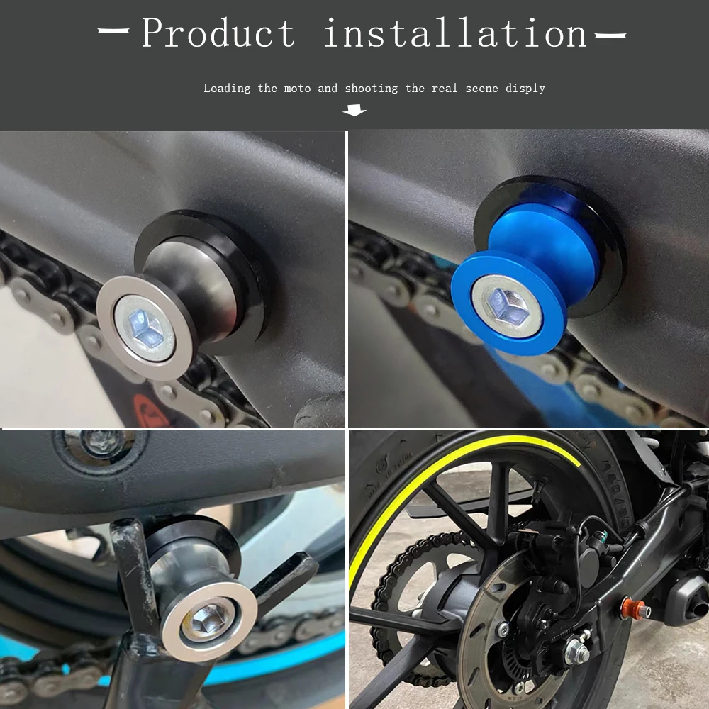 For HONDA CBR650F 2010 2011 2012 2013 2014 2015 2016 2017 2018 Motorcycle Accessories 8MM Swingarm Spools Slider Stand Screws |