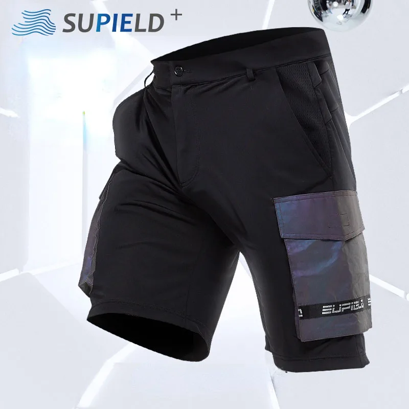 

Шорты SUPIELD мужские пляжные, дышащие модные тонкие, повседневные короткие штаны, летние модные, для бега