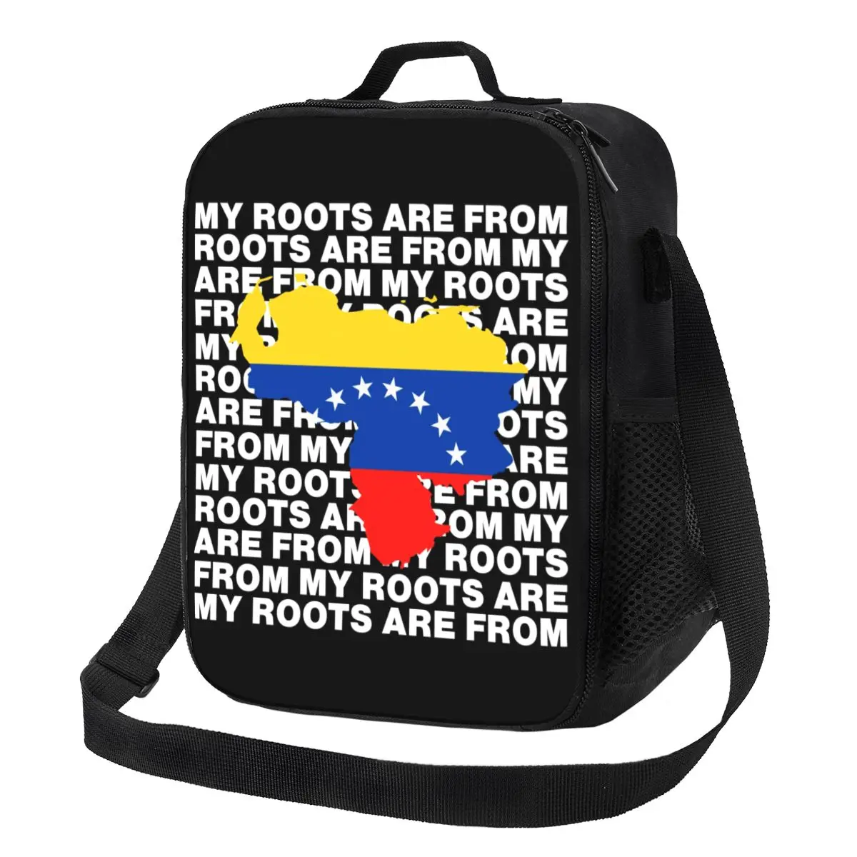 My Roots Are From Venezuela Insulated Lunch Bag Women Republic of Venezuela Pround Thermal Cooler Lunch Box Office Picnic Travel