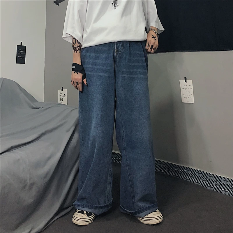 

2022 Autumn High Street Retro Waist Adjustable Loose High-Waisted Jeans Hip hop Loose Straight Pants Straight Trousers Women