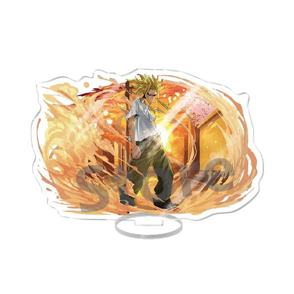 Фото Аниме My Hero Academia акриловая подставка Todoroki Shoto фигурка игрушка Бакуго Кацуки ПВХ настольная подставка модель подарок 15 см №4