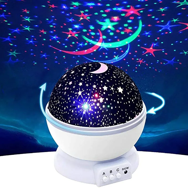 

Night Light 360 Degree Rotating Light Projector with 8 Color Changes for Kids