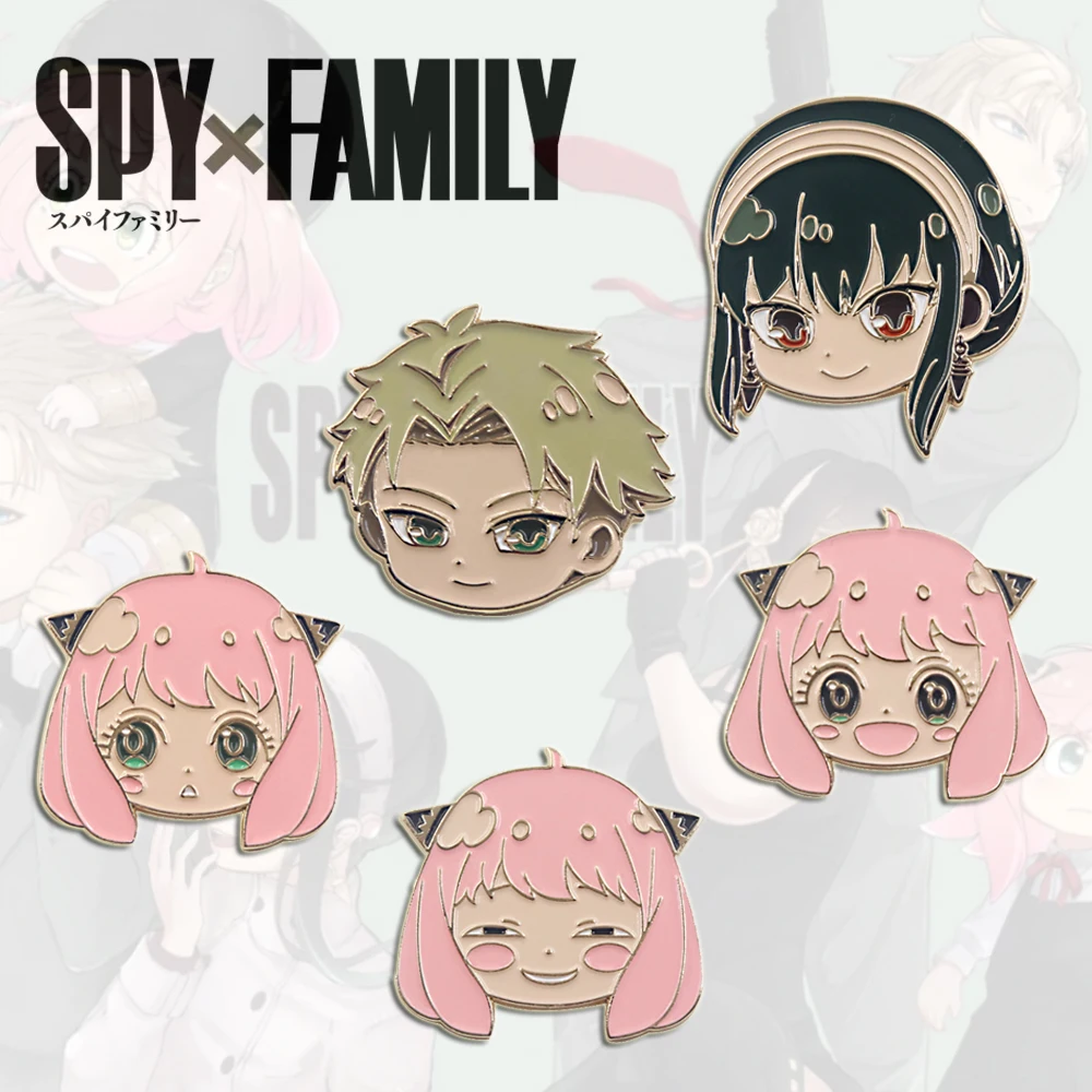 

SPY×Family Manga Figure Enamel Pin Spy Family Anya Loid Yor Forger Badges Brooch Button Pins Backpack Cosplay Anime Collection