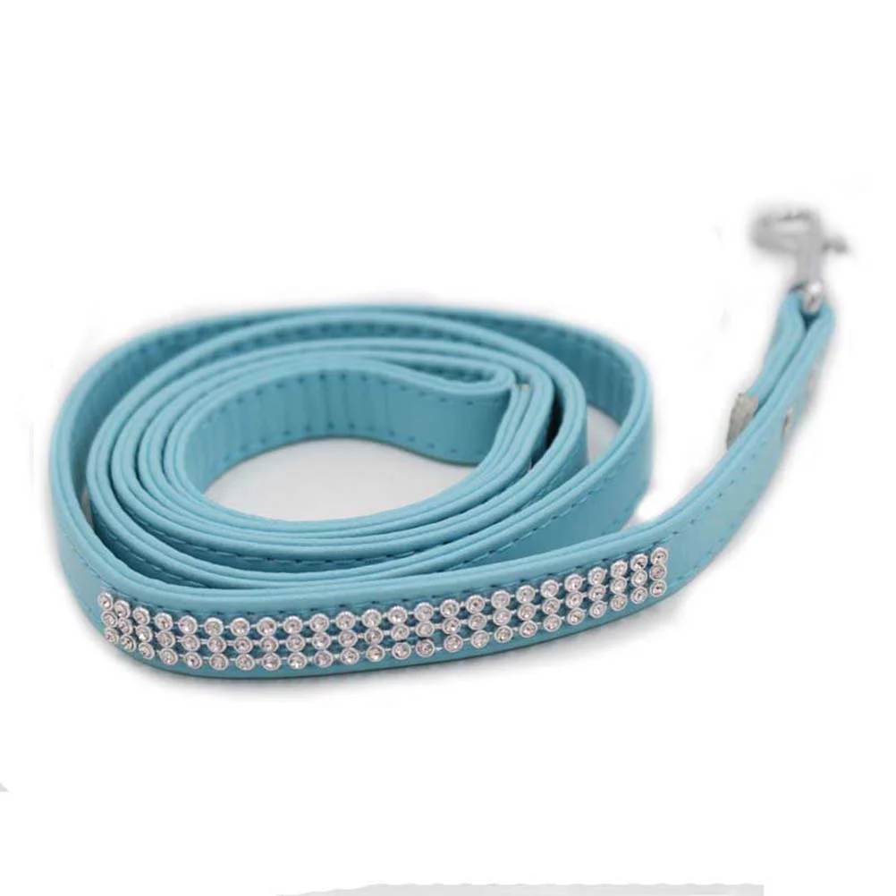 

Dog Leash Dogs Walking Leashes Pet Training Large Medium Rope Puppy Duty Heavy Pulling Reflective Strap Harness Rhinestone