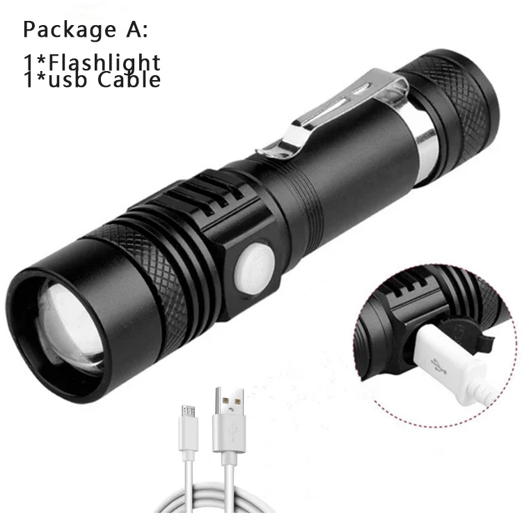 

Фонарик XINYI T6 4000lm Черный